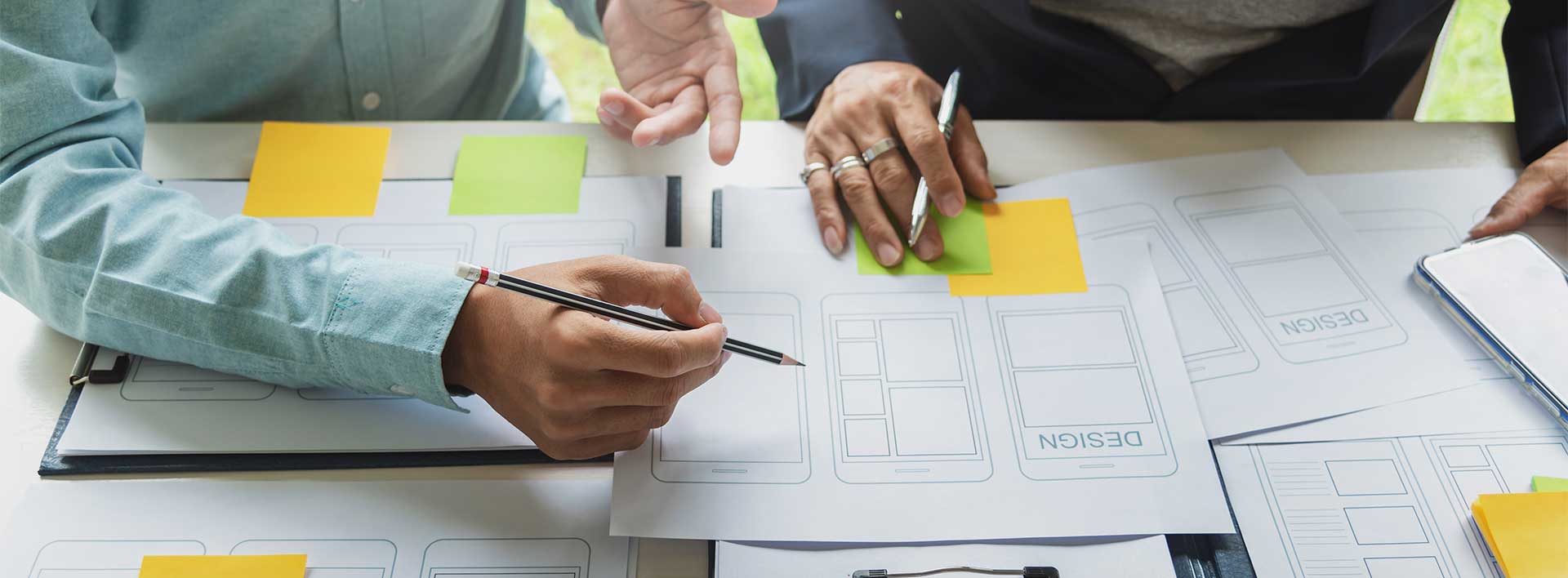 Project planning using drawings and working documents