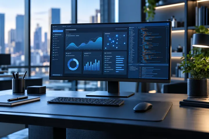 Workstation with business applications