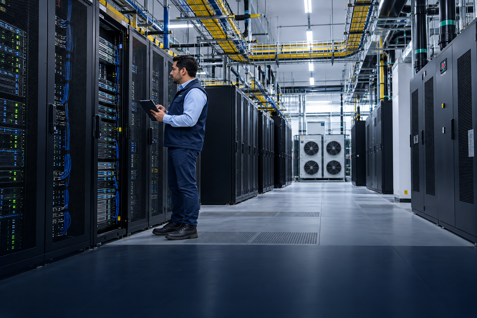 Imagen ilustrativa de racks y enfriamiento de infraestructura